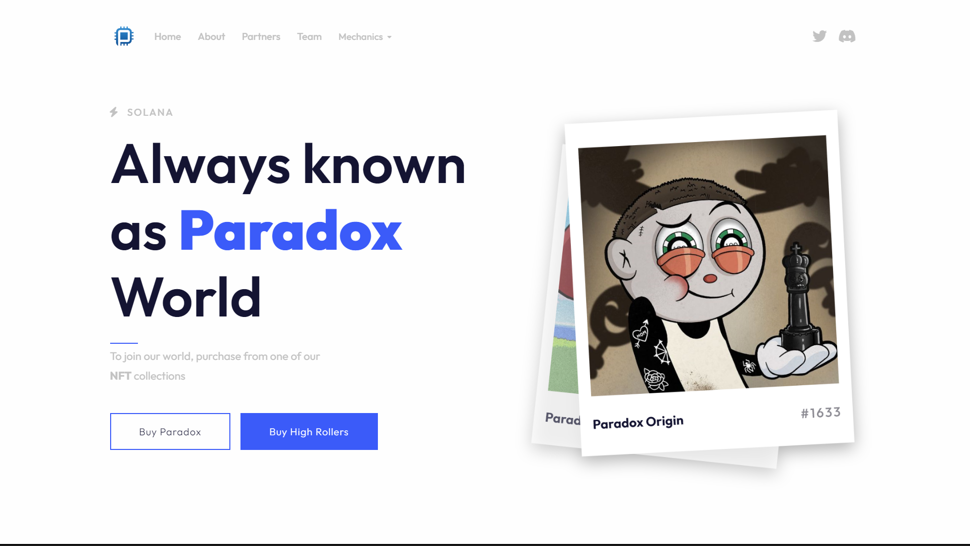 ParadoxNFT Website